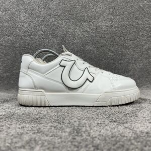 True Religion Stashaus Mens Size 9 White Athletic Casual Shoes Used